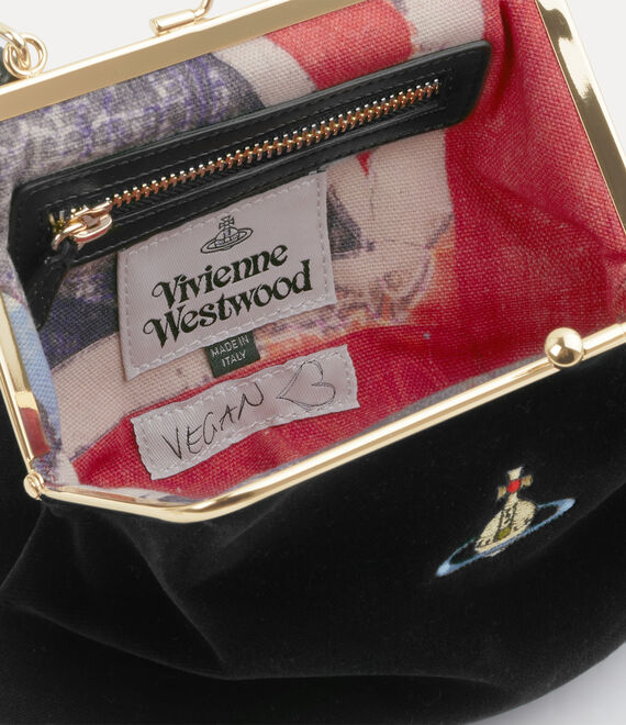 Vivienne Westwood Granny Frame Purse in BLACK